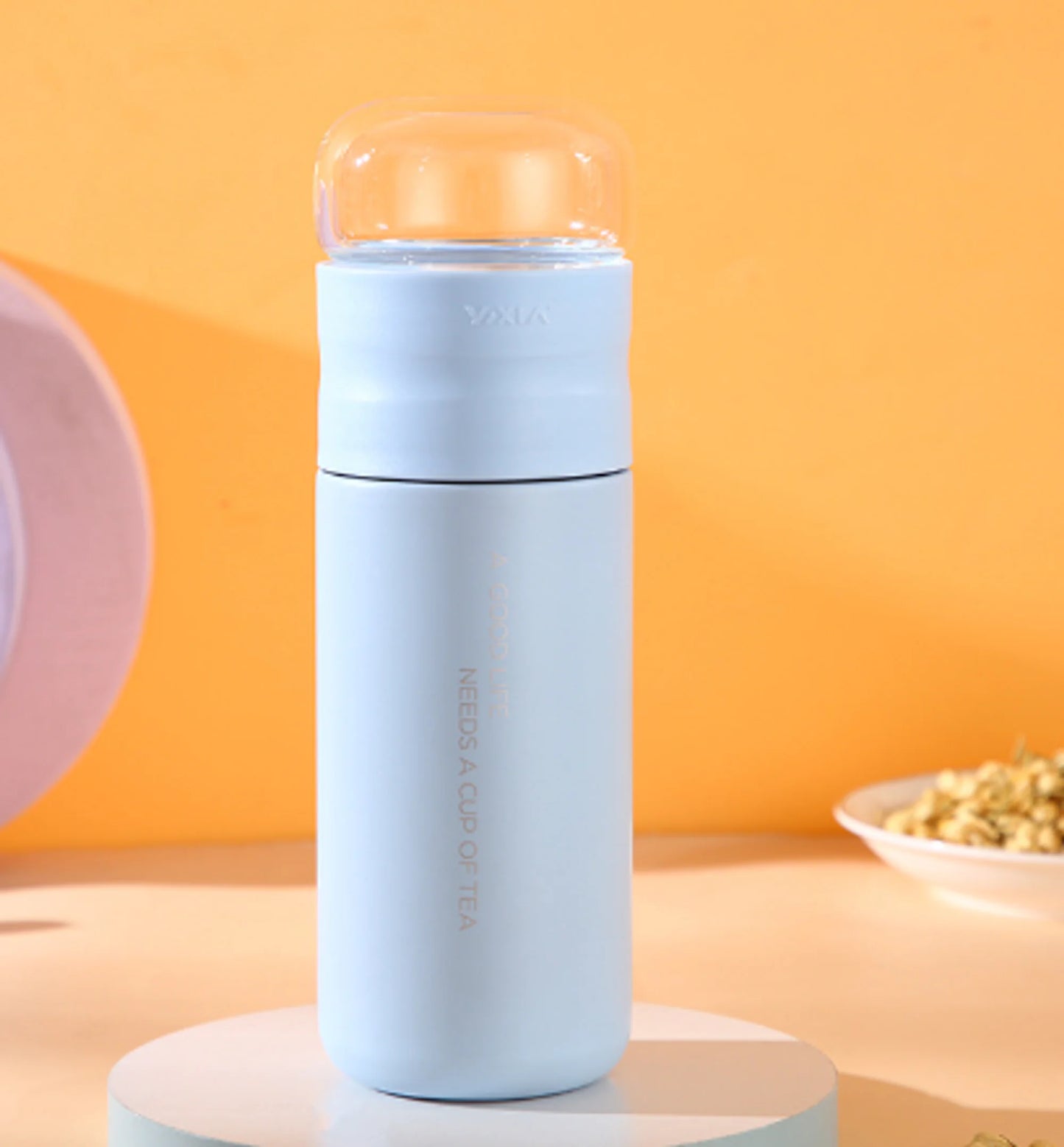 Insulated Cup With Filter Stainless Steel Tea Bottle Cup