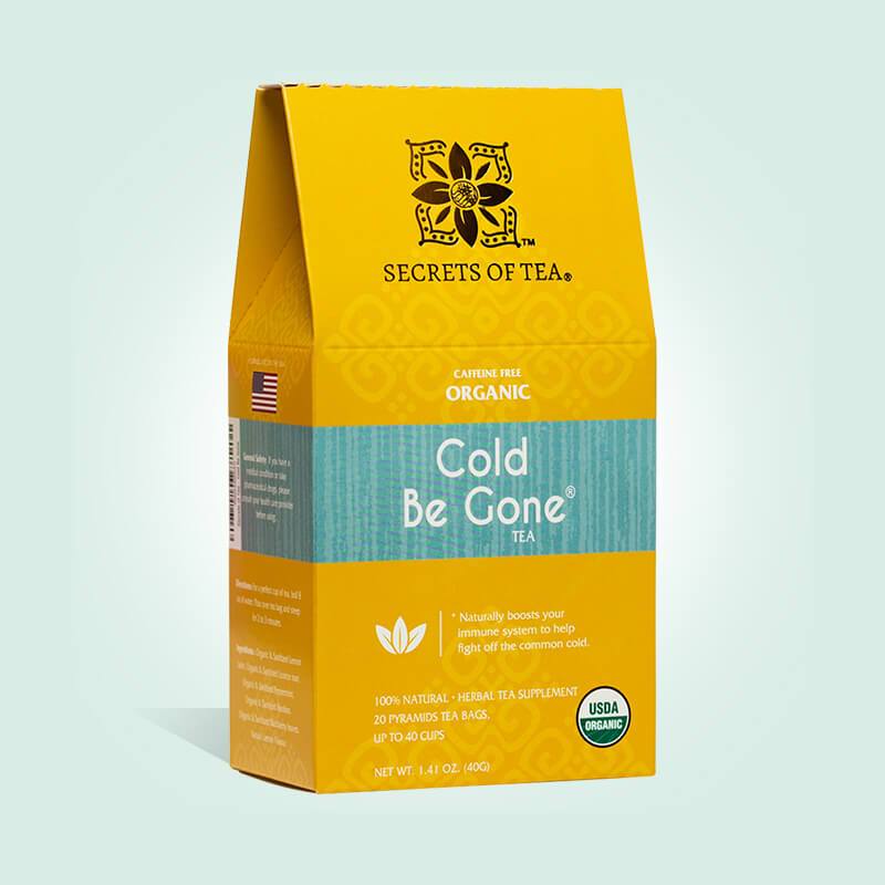 Cold Relief Tea-Cold Be Gone: 40 Servings- Immune Support Tea