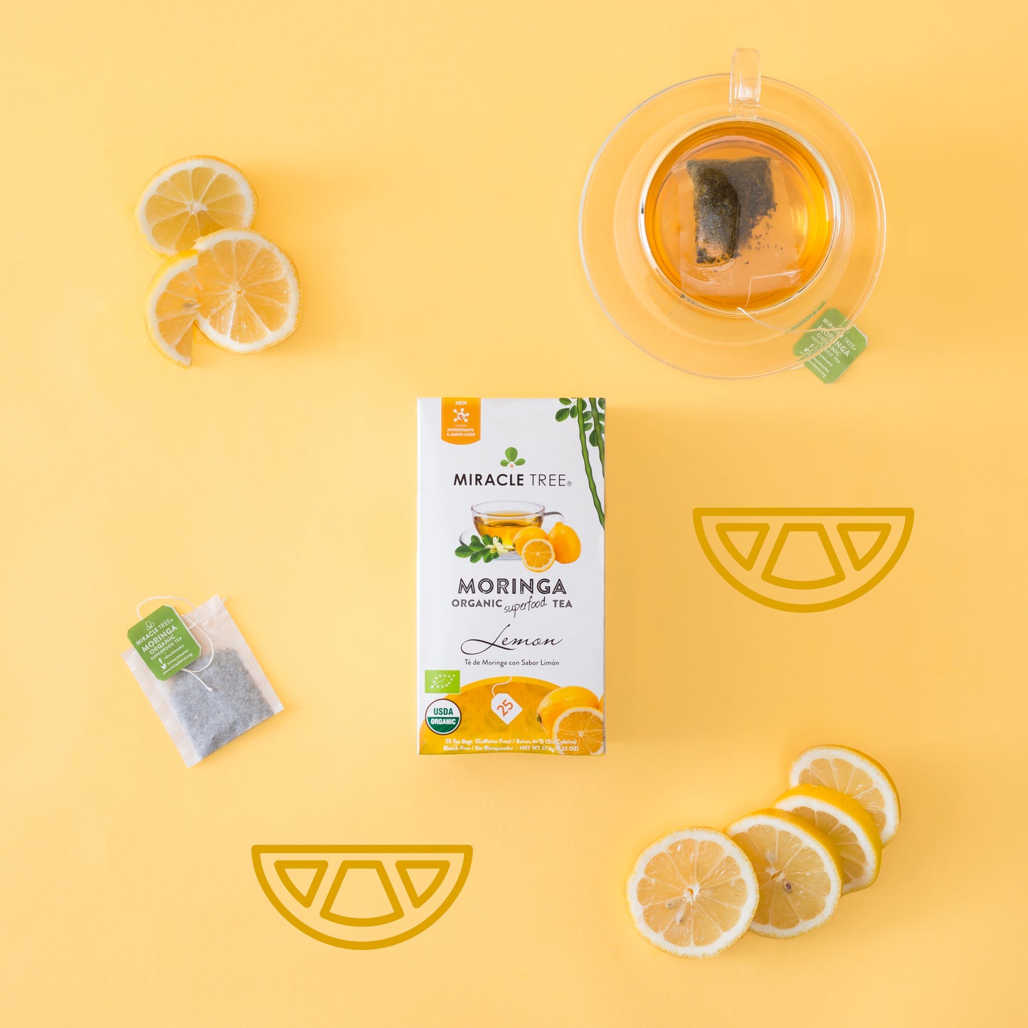 Miracle Tree's Organic Moringa Tea, Lemon