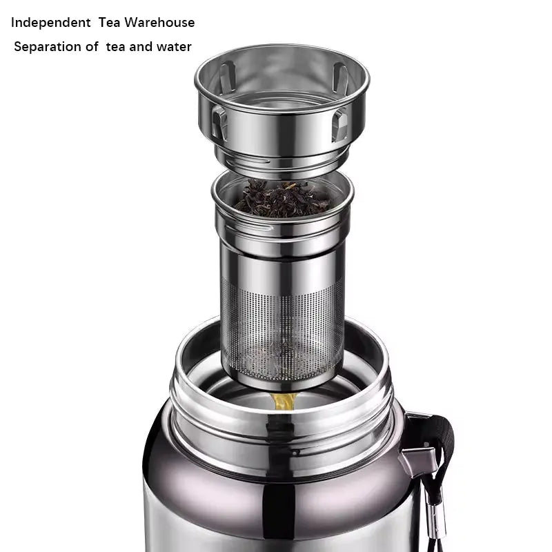 Smart Thermos with LED Display & Tea Filter